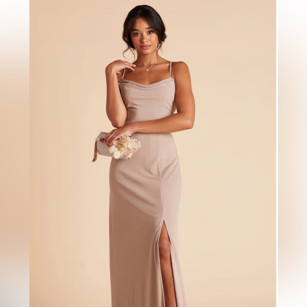 Birdy Grey Ash Crepe Dress in Taupe